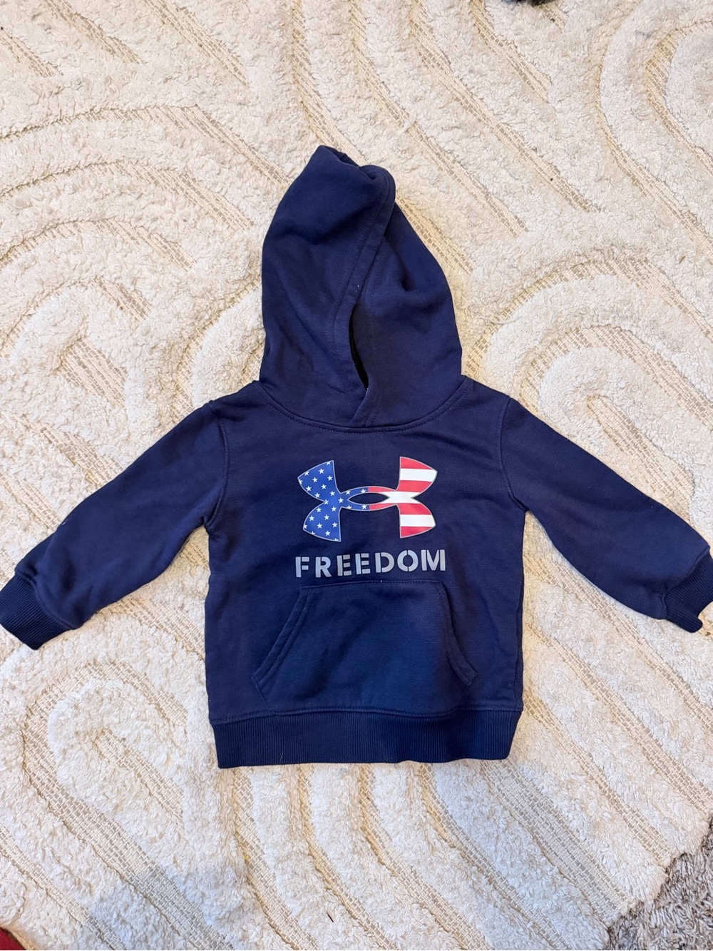 Under Armour Toddler Navy Fleece Hoodie-12 months